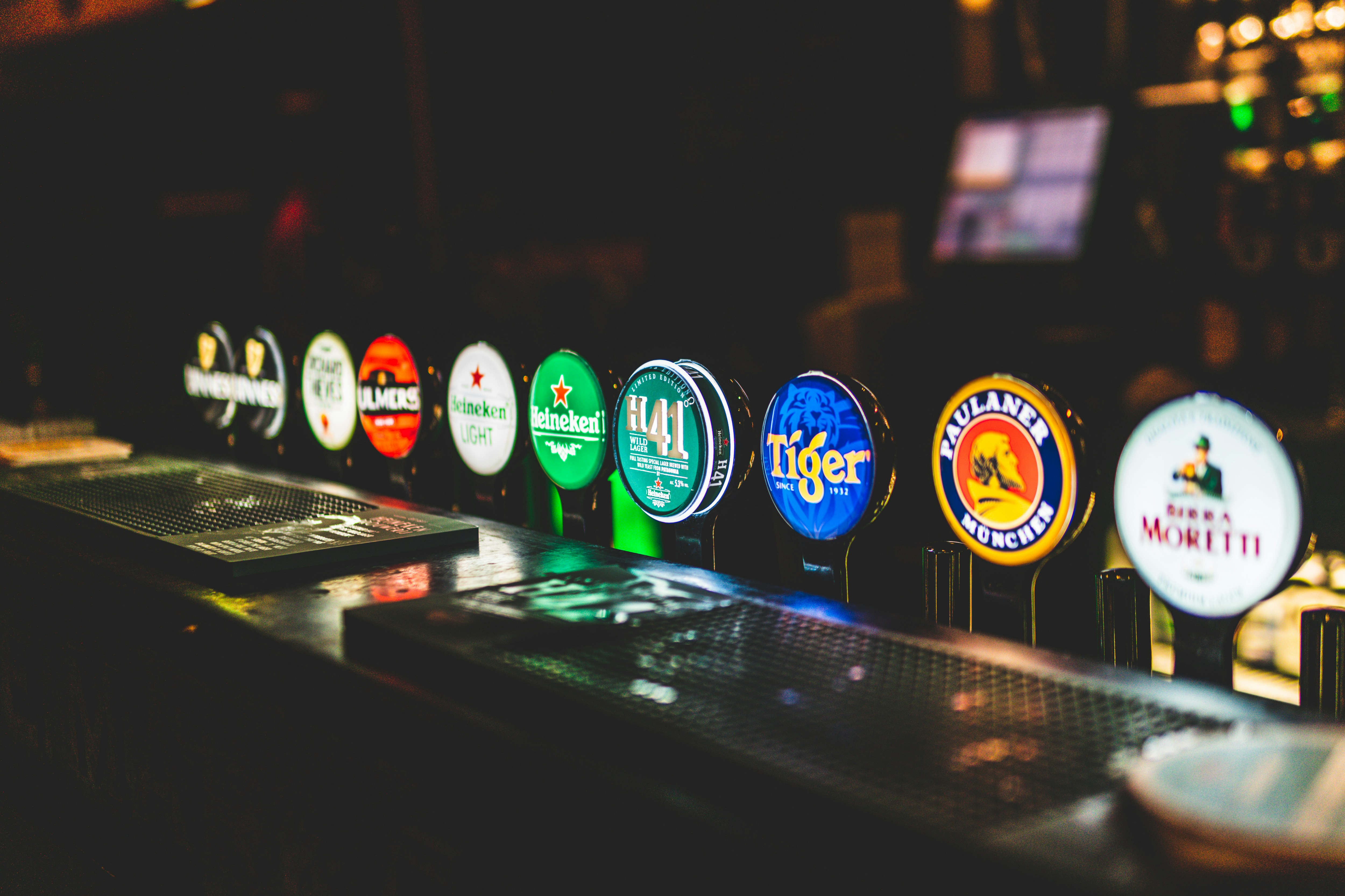 bar with drinks